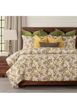 Smithsonian Garden Glory Duvet Set- Queen- 9 Piece