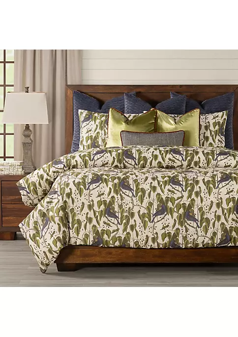 Smithsonian Bluebirds In Paradise Duvet Set- California King- 10 Piece 1 Smithsonian Bluebirds In Paradise Duvet Set- California King- 10 Piece