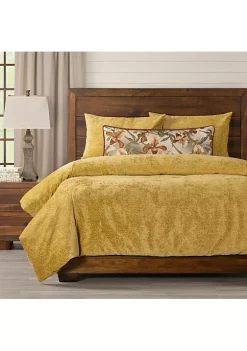 Smithsonian Spotted Marigold Duvet Set- California King- 5 Piece