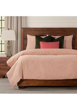 Smithsonian Lattice Duvet Set- Queen- 7 Piece