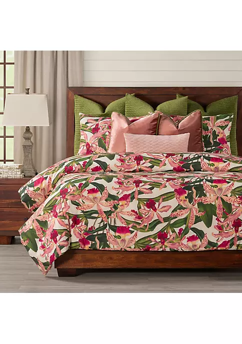 Smithsonian Orchidelia Duvet Set- King- 10 Piece 2 Smithsonian Orchidelia Duvet Set- King- 10 Piece - Image 2