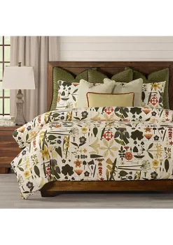 Smithsonian Take Root Duvet Set- King- 10 Piece