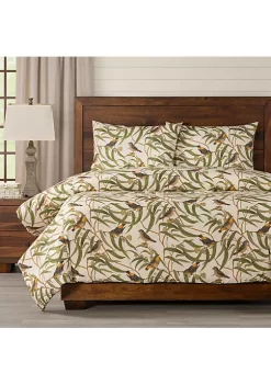 Smithsonian Songbirds Duvet Set- Queen- 3 Piece