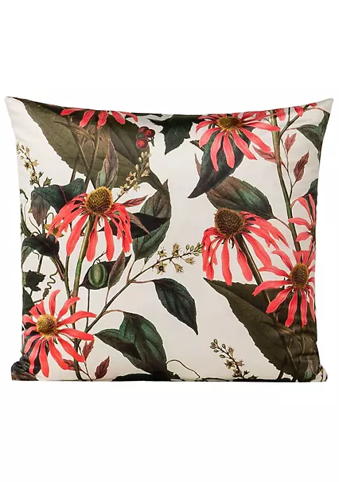 Smithsonian Classic Coneflowers Velvet Throw Pillow 2 Smithsonian Classic Coneflowers Velvet Throw Pillow - Image 2