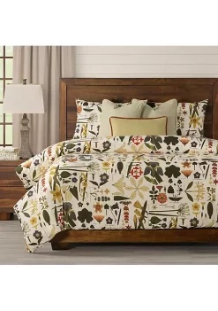 Smithsonian Take Root Duvet Set- King- 7 Piece