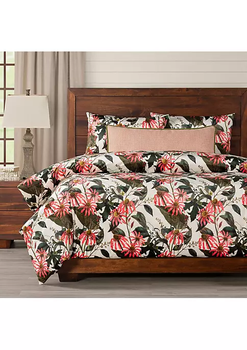 Smithsonian Classic Coneflowers Duvet Set- King- 5 Piece 1 Smithsonian Classic Coneflowers Duvet Set- King- 5 Piece