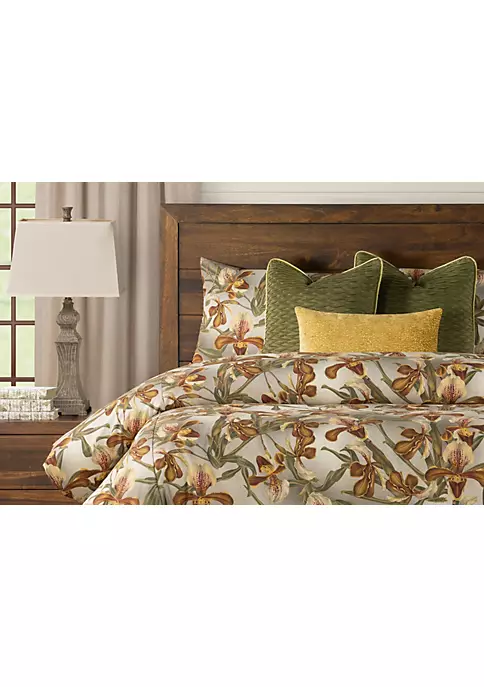 Smithsonian Lady Slipper Duvet Set- Queen- 7 Piece 2 Smithsonian Lady Slipper Duvet Set- Queen- 7 Piece - Image 2