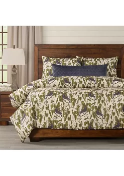 Smithsonian Bluebirds In Paradise Duvet Set- Twin- 4 Piece