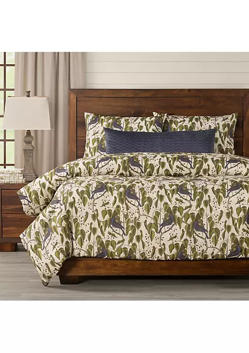 Smithsonian Bluebirds In Paradise Duvet Set- Twin- 4 Piece 1 Smithsonian Bluebirds In Paradise Duvet Set- Twin- 4 Piece