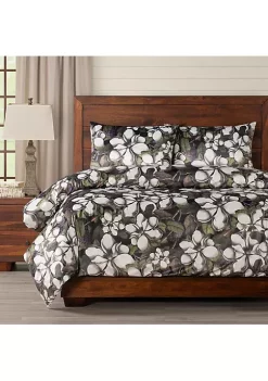 Smithsonian Sweet Magnolias Duvet Set- Full- 3 Piece