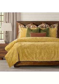Smithsonian Spotted Marigold Duvet Set- Queen- 9 Piece